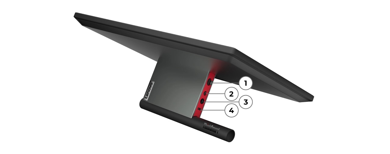 With a USB-C, headphone / mic audio jack & a cable lock slot, the Lenovo ThinkSmart Controller offers convenient ways to connect.
