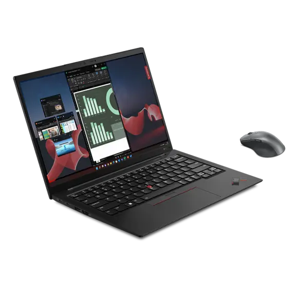 Lenovo ThinkPad X1 Carbon (i7-1365U vPro 32GB 1TB W11P) + Mouse bluetooth ricaricabile Processador Intel® Core™ i7-1365U vPro® de 13ª geração (núcleos de eficiência de até 3,90 GHz núcleos de desempenho de até 5,20 GHz)/Windows 11 Pro/1 TB SSD  Performance TLC Opal