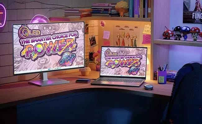 מחשב נייד IdeaPad Pro 5 16AKP10 83JN001MIV מבית Lenovo Lenovo IdeaPad Pro 5 Gen 10 (16” AMD) laptop in a home setup, boasting its vibrant display & colors supported by next-level graphics to boost creativity.
