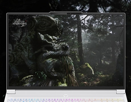 Legion 7i Gen 10 displaying a forest scene from Black Myth: Wukong on its screen.