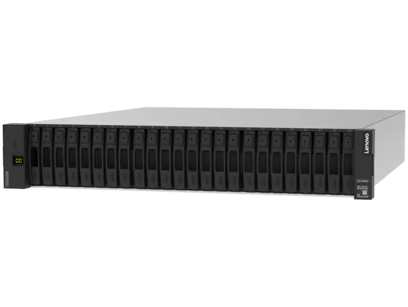Lenovo ThinkSystem DE Series All Flash Array - front facing left