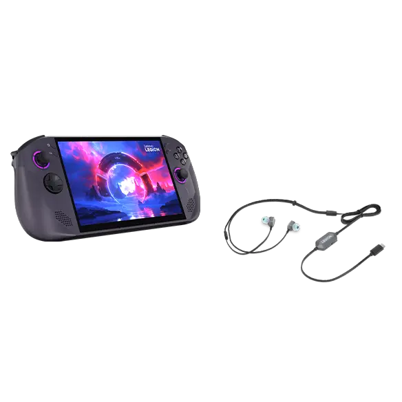 Lenovo Legion Go S Z1 Extreme (32GB 1TB) Steam OS & Legion E510 7.1 RGB in-ear headphones AMD Ryzen™ Z1 Extreme Prozessor (3,30 GHz bis zu 5,10 GHz)/SteamOS/1 TB SSD M.2 2242 PCIe 4.0 TLC