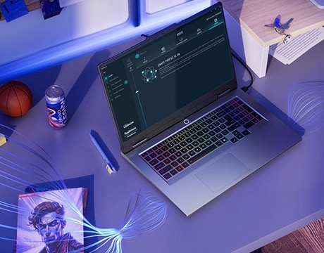 Nahimic by SteelSeries 提供沉浸式的 3D 音訊，讓 Lenovo LOQ 17IRX10 的聲音更清晰，同時提升遊戲音效。