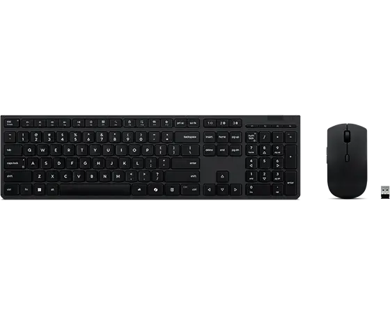 Lenovo 專業無線充電式鍵盤與滑鼠組合-美國英文