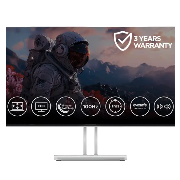 Lenovo L22i-40 54.61cms (21.5) Monitor | 67AEKACBIN | Lenovo IN