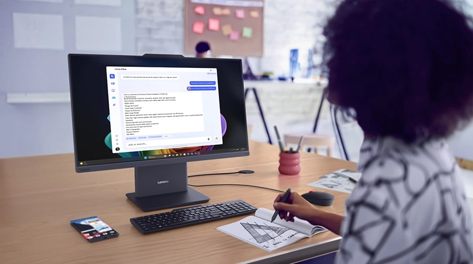 Windowsデスクトップ Lenovo ThinkCentre Neo 55a Gen 6 AHP ThinkCentre Neo 55a Gen 6 (24 inch AMD) | AI-Ready AIO for