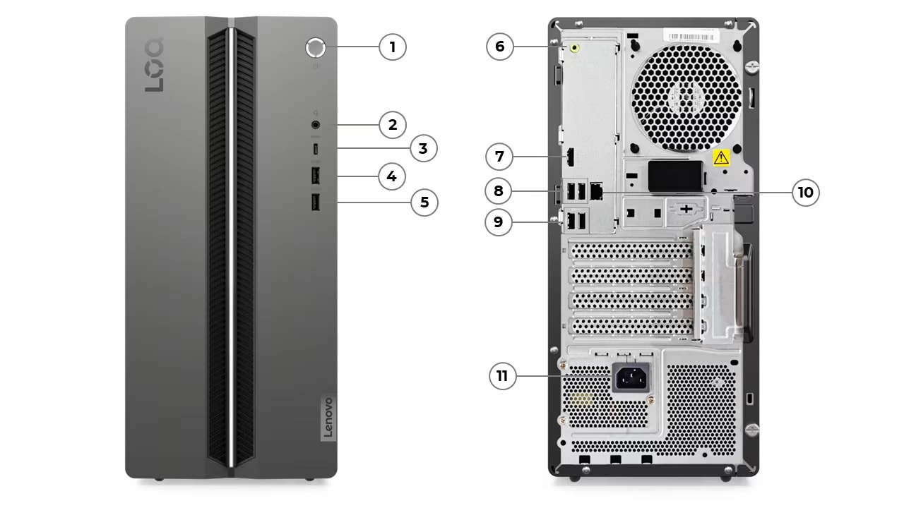 Lenovo LOQ Tower 17IAX10 Gaming Desktop I Powered by up to NVIDIA
