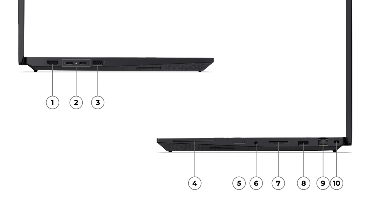 Echipată cu porturi și sloturi de nivel desktop, stația de lucru mobilă Lenovo ThinkPad P16v Gen 3 este ideală pentru performanță &icirc;n deplasare.