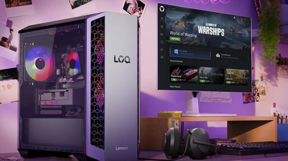 New Legion Space for a streamlined experience on the Lenovo LOQ Tower 26ADR10. מחשב נייח LOQ Tower&nbsp;26ADR10 91DF002QYS מבית Lenovo