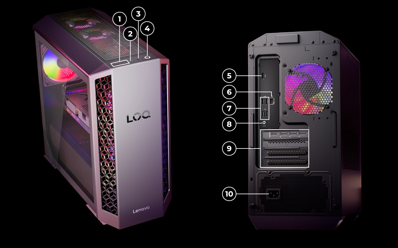 Lenovo LOQ Tower 26ADR10 (AMD) | ゲーマーのためのパワフルな