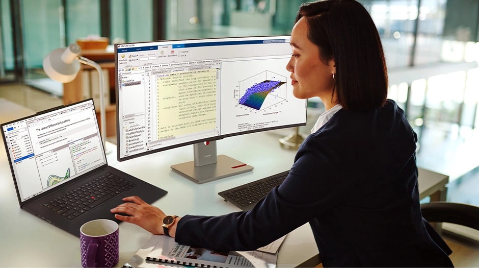 Lenovo ThinkPad P1 Gen 8 (16″ Intel) mobile workstation boasts Intel® Core™ Ultra processors with advanced computing capabilities for fast multitasking & exceptional efficiency.