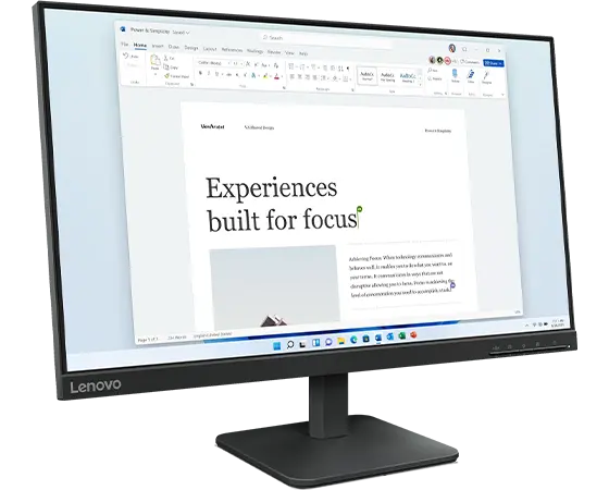 Lenovo L24-4e 23.8-inch IPS FHD 100Hz Monitor | 68C2KCC1US | Lenovo US