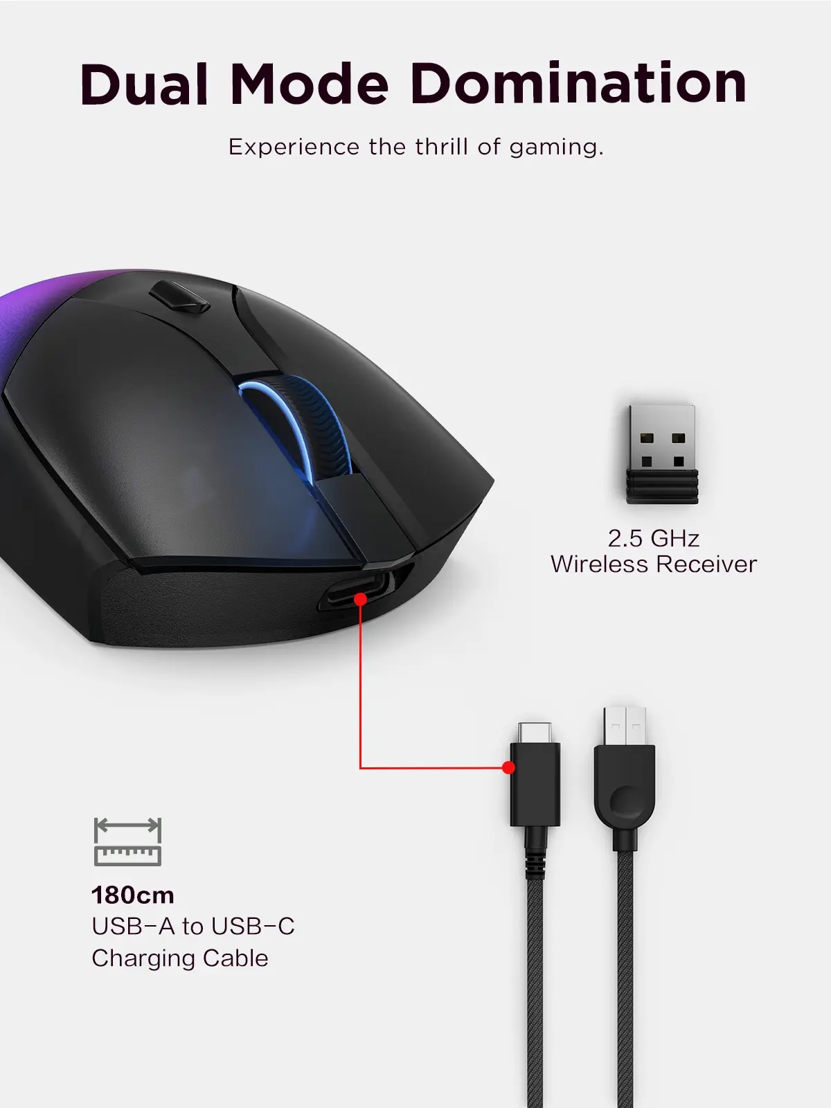 Lenovo Legion M410 Wireless RGB Gaming Mouse | GY51P80851 | Lenovo US