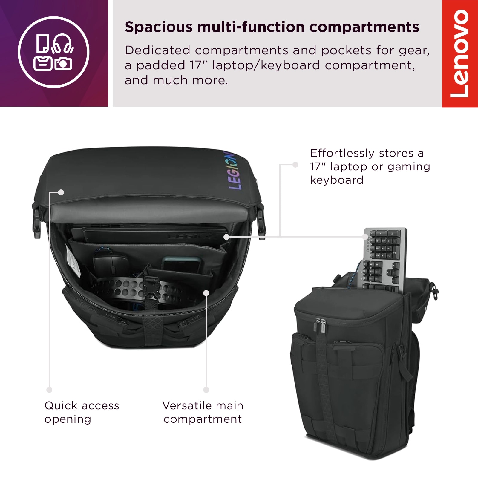 Legion Active Gaming Backpack | GX41C86982 | Lenovo US