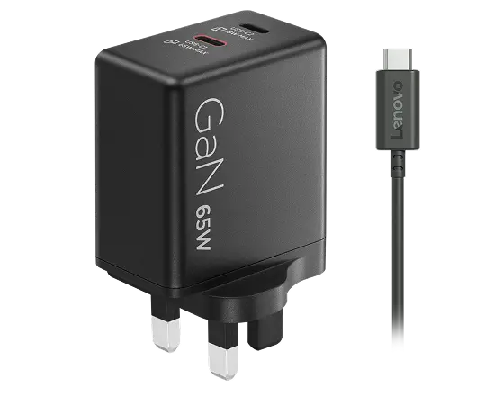 Lenovo Dual USB-C 65W GaN Charger