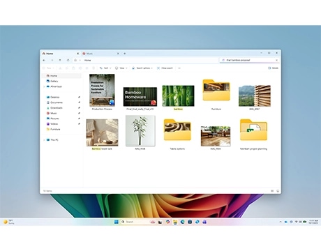 Find everything easily on the Lenovo IdeaCentre AIO Gen 11 desktop using Windows Search.