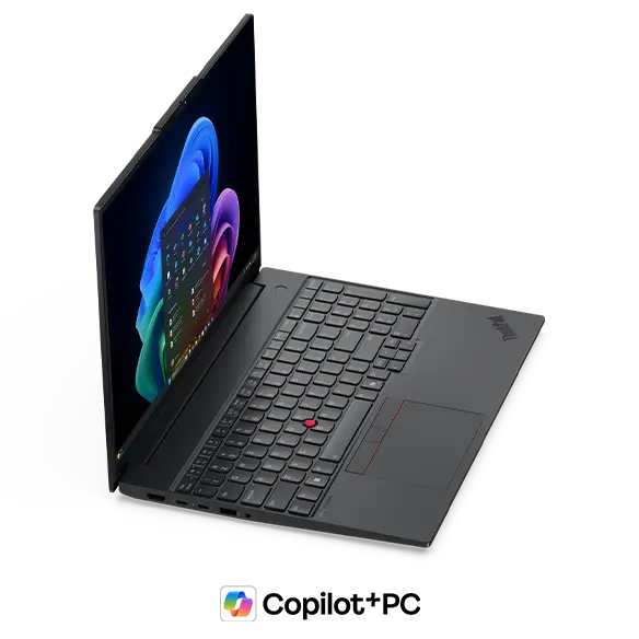 La IA integrada con procesadores Intel® Core™ Ultra te ayuda a trabajar más rápido todos los días en la laptop Lenovo ThinkPad E16 Gen 3 (16ʺ Intel).