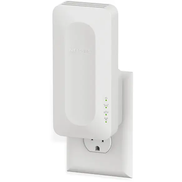 NETGEAR - AX3000 Dual-Band Wi-Fi 6 Wall Plug Range Extender - White - image 7