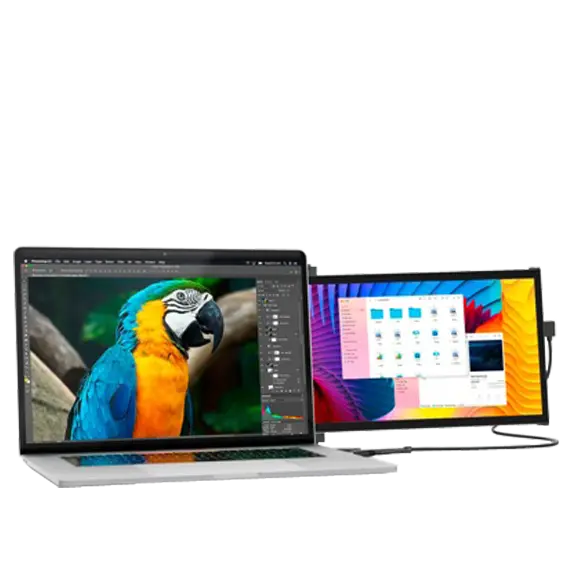 Lenovo Monitor portatile LCD Mobile Pixels Duex Max DS 14