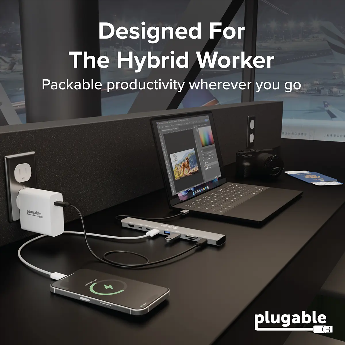Plugable 10-in-1 USB-C Hub with 4K 144Hz HDMI, 2.5Gbps Ethernet