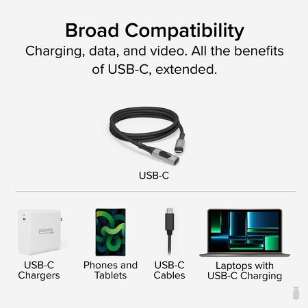 Plugable USB C Extension Cable