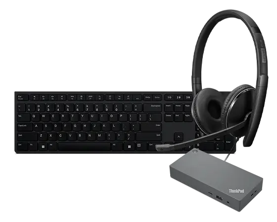 

USB-C Dock with Wired Headset & Keyboard 1