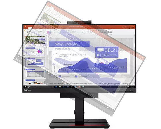 ThinkCentre TIO24Gen 4 23.8-inch WLED FHD- Monitor with Webcam 