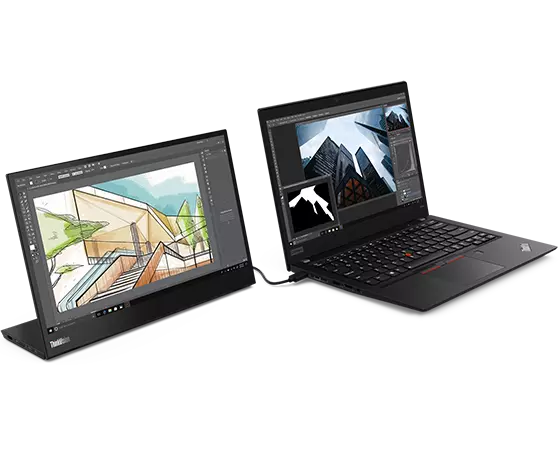 なし電源関係3新品 Lenovo ThinkVision M14 FHD IPS液晶 保証あり