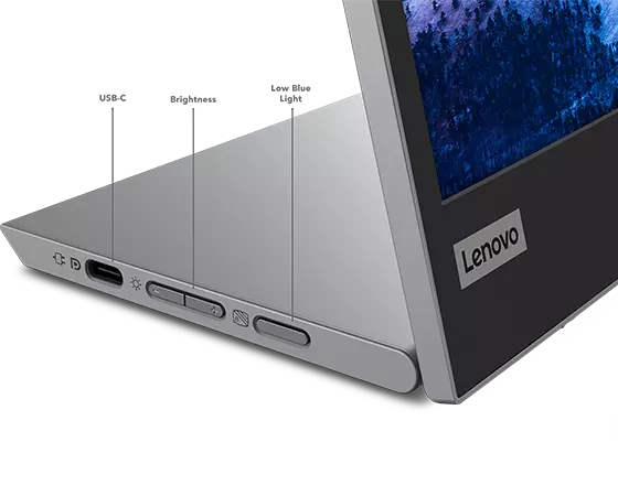 Gros plan des ports du Lenovo L15