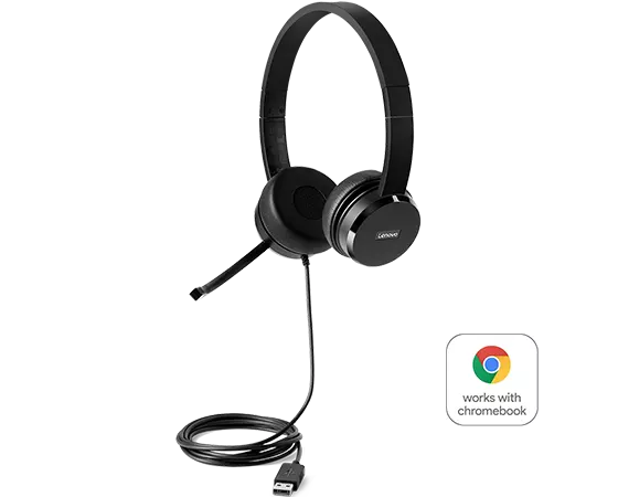 Casque d’écoute USB stéréo Lenovo 100