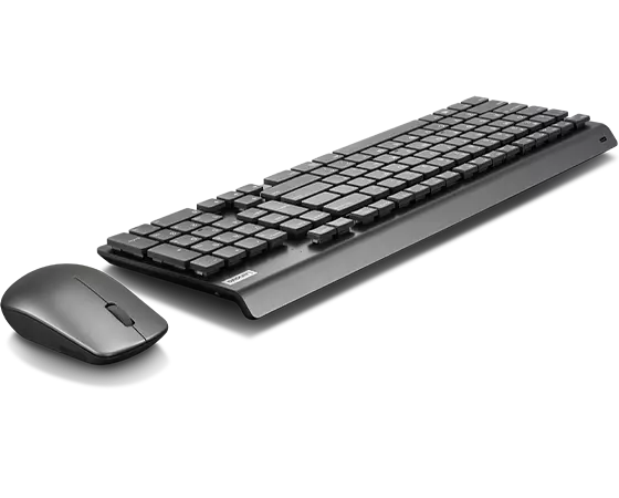 Lenovo Select Modern Combo - Keyboard and Mouse Set - Wireless - 2.4 GHz - English - Gray Keyboard, Storm Gray Case - Brown Box - Cru