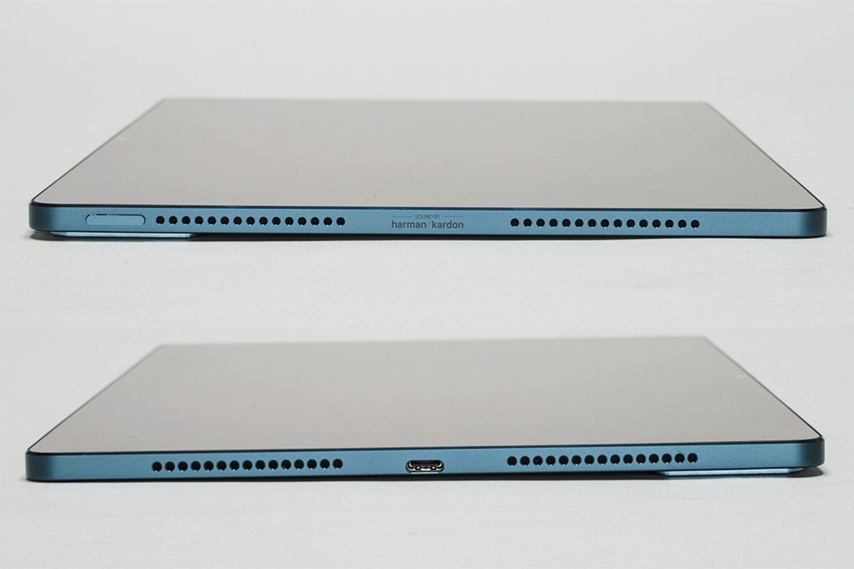 スピーカーは左右に2つずつ配置。Harman Kardonブランドのプレミアムオーディオで、音割れもなく臨場感のあるサウンドが楽しめる