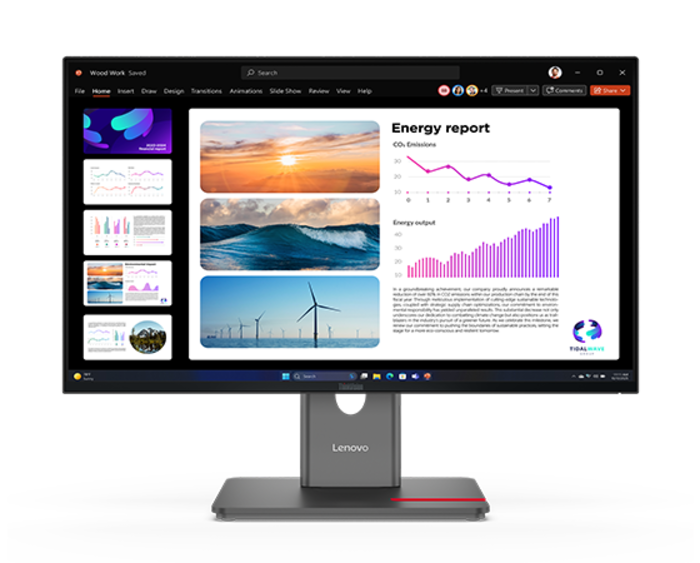 ThinkVision P24Q-40(23.8型/2560×1440/IPS/高さ・縦回転