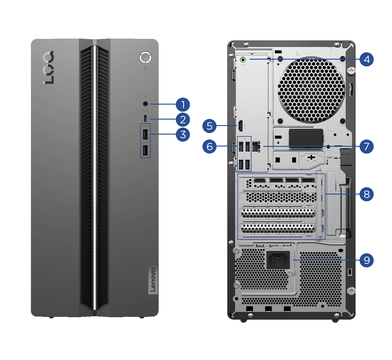 Windowsデスクトップ Lenovo LOQ Tower 17IAX(Intel) Lenovo LOQ Tower 17IAX10(Intel) | ハイレベルのゲーミングへステップ