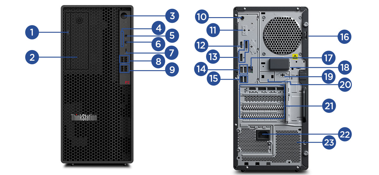 ThinkStation P2 Tower Gen 2(intel) | 優れたコストパフォーマンスの