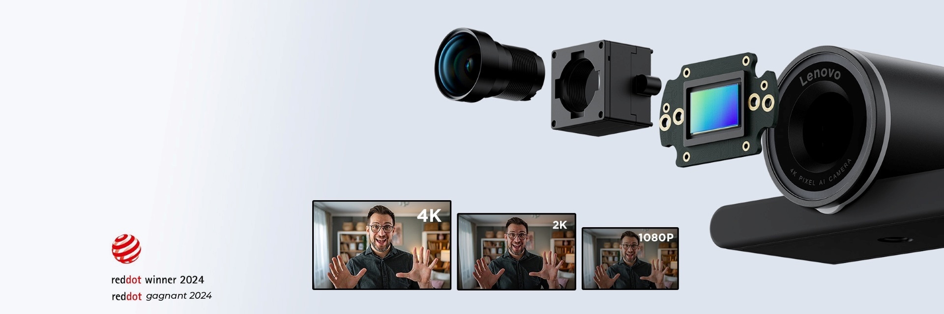 Lenovo 4K Pro Webcam | 4XC1Q25246 | Lenovo CA