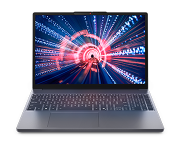 Notebook IdeaPad Slim 3 aberto de frente
