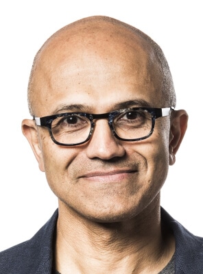 Portrait photo of Satya Nadella