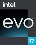 Badge de processeur Intel Evo