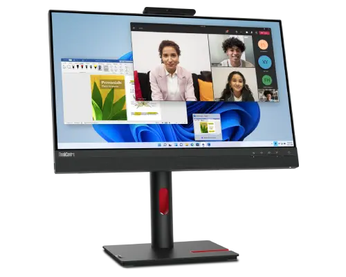 ThinkCentre Tiny-In-One (TIO) 24 Gen 5 Touch Hero Front Facing Left Profile