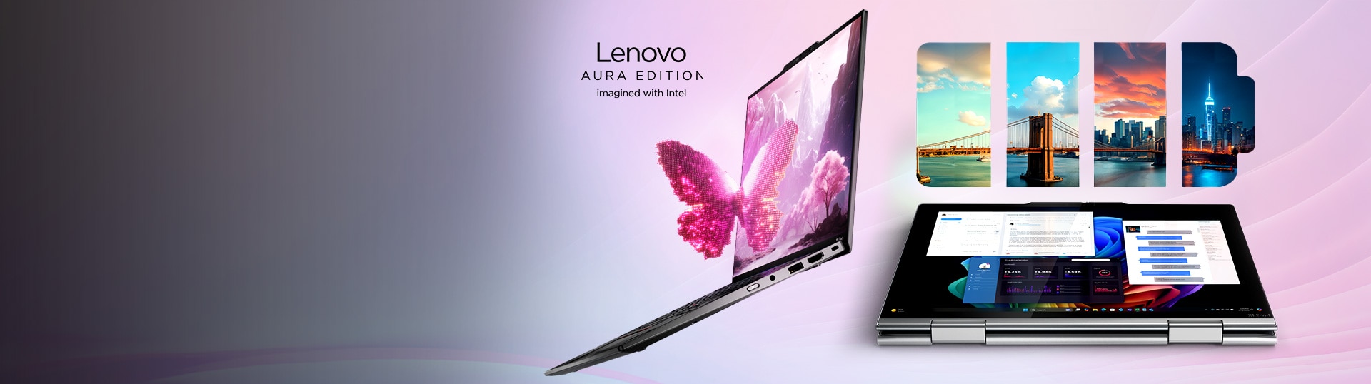Image combination showing Lenovo X1 Carbon Gen 13 and X1 2-in-1 Gen 10