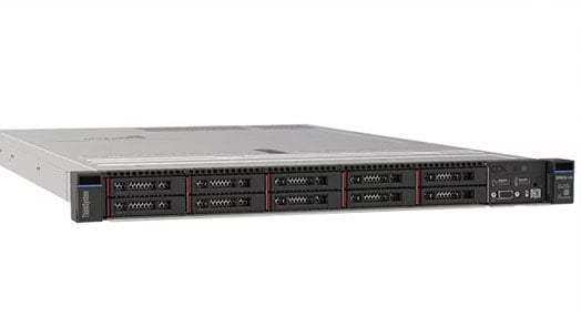Front view of ThinkSystem SR635 V3 rack server