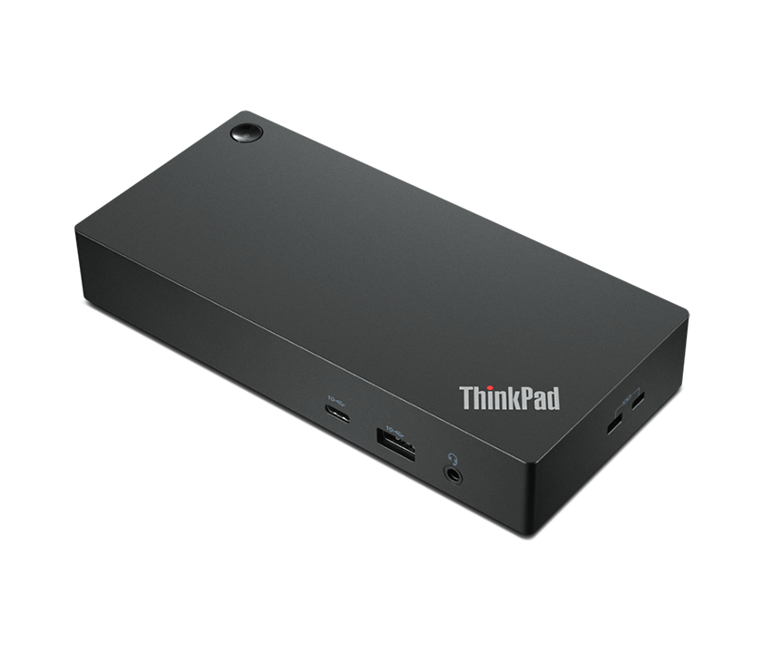 45-degree view of a ThinkPad Universal dock.