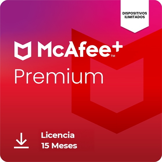 McAfee Plus Premium - Dispositivos Ilimitados - Licencia 15 Meses