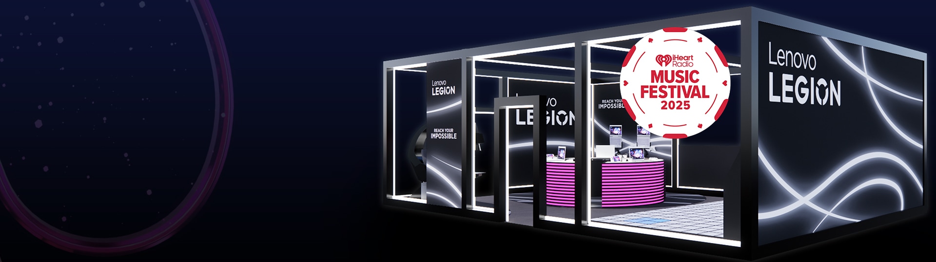 Lenovo Legion Booth with the iHeart Radio Music Festival