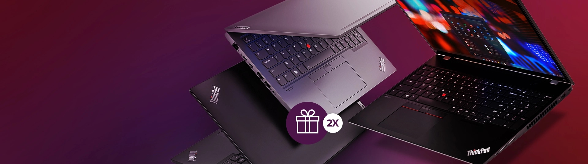 Un ThinkPad X1 Yoga Gen 8 et un ThinkPad T14 Gen 3