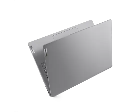 Lenovo Slim 7i laptop shown in an open position, with the screen and the body creating an approximate angle of 120 degrees.