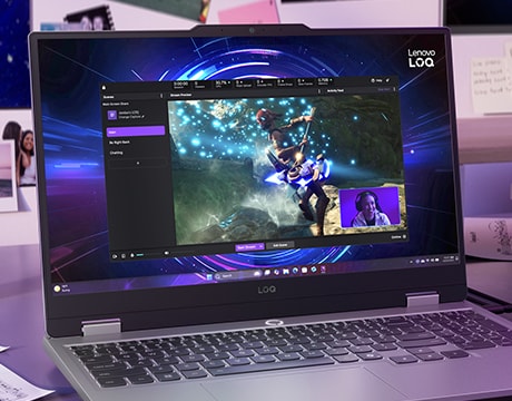 Demonstrates the LOQ 15IRX10’s multitasking power for gaming and content creation.