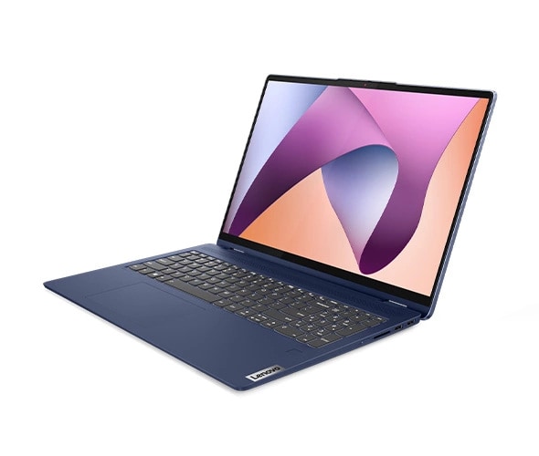 IdeaPad Flex 5 Gen 8 laptop front-facing view, facing left