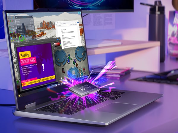 AI Engine+ จะปรับประสิทธิภาพของระบบโดยอัตโนมัติเพื่อการเล่นเกม การสตรีม และการทำงานที่เหมาะสมที่สุดบน Lenovo LOQ 17IRX10